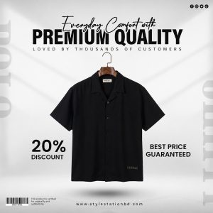 Premium "Men's Short Sleeve Qvan Shirt,,