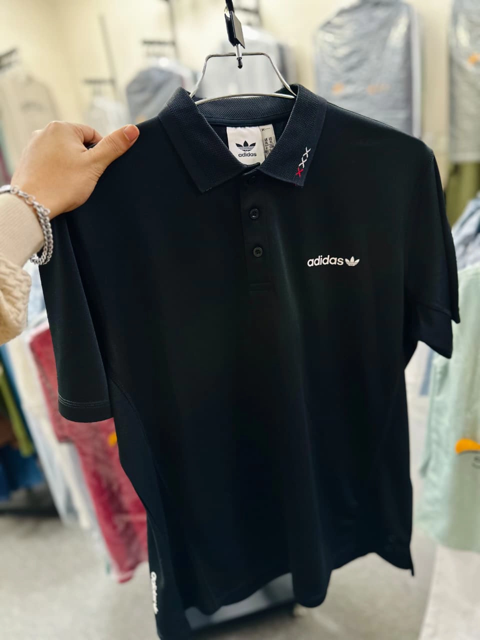 Premium Adidas Men’s Polo Colour Black