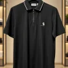 Men's black polo t shirt