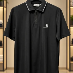 Men's black polo t shirt
