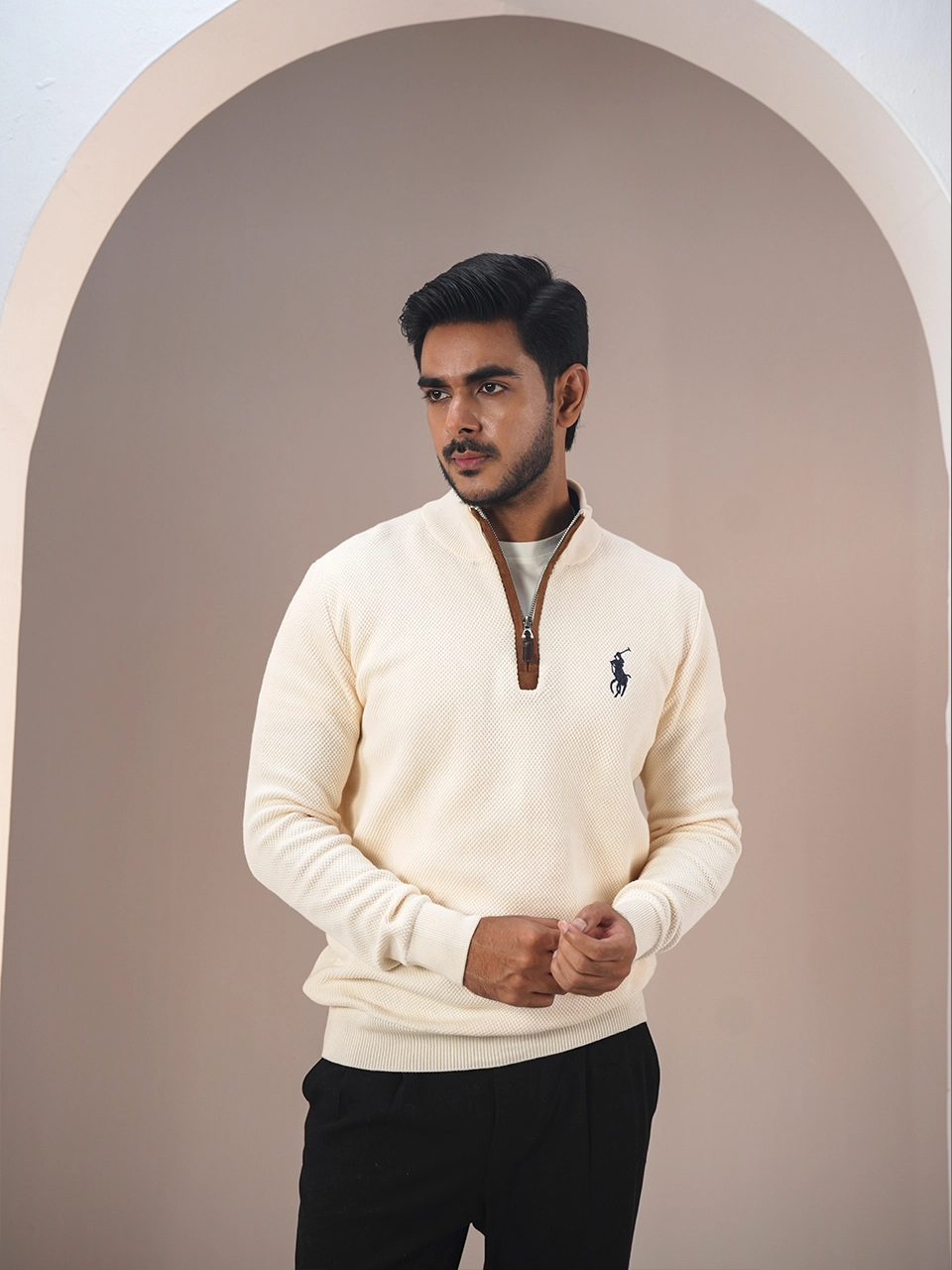 half zip sweater